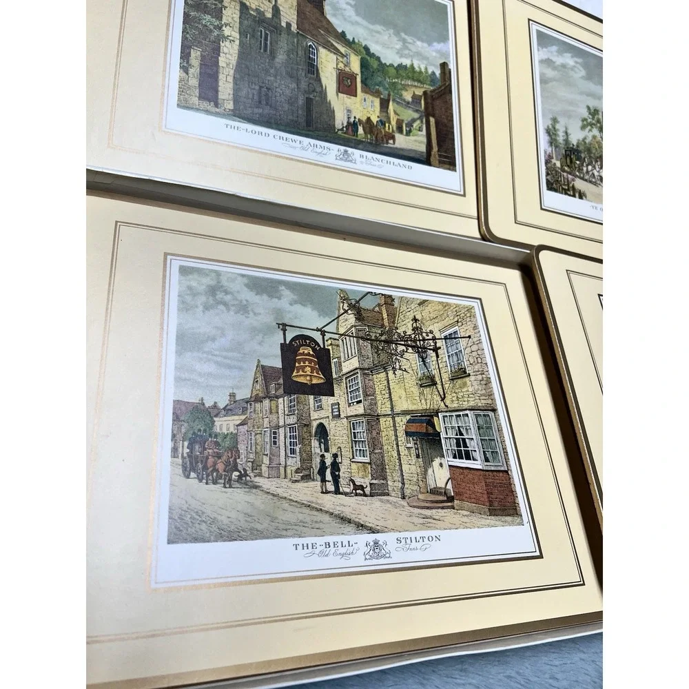 Vintage Pimpernel Place Mats English Inns Four‎ Traditional Mats